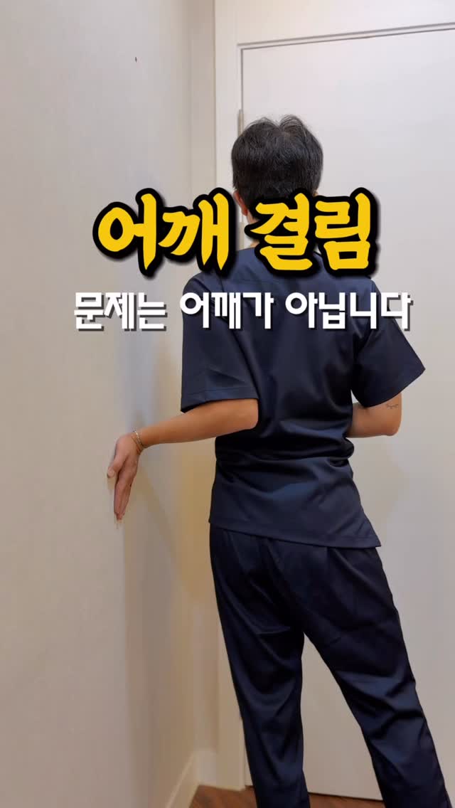 벽 견갑 정렬 운동 (10회) 미리보기
